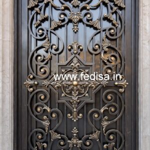Royal Front Gate Grill Design for Contemporary Villas No-1619