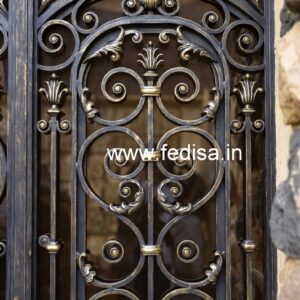 Beautiful Iron Gate Grill Design for Premium Houses No-1629
