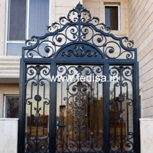Modern Black Iron Gate Grill Design Inspiration No-1641