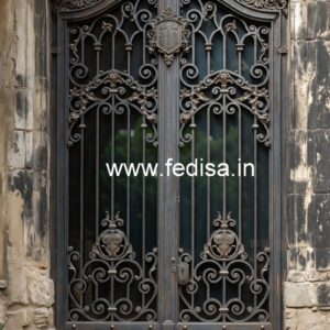 Premium Steel Gate Grill Design for House Exteriors No-1668