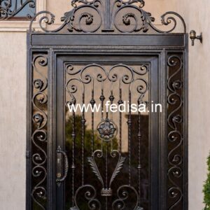 Artistic Modern Iron Grill Gate Design No-1682