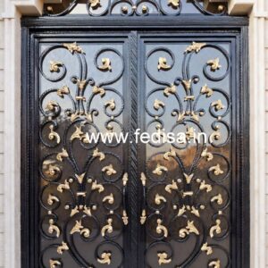 Elegant Steel Entrance Grill Gate Design No-1684