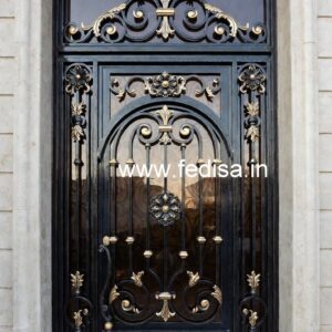 Contemporary Front Gate Grill Design with Elegant Finish No-1696