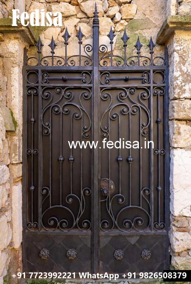 Royal Steel Gate Grill Design for Luxury Homes No-1701