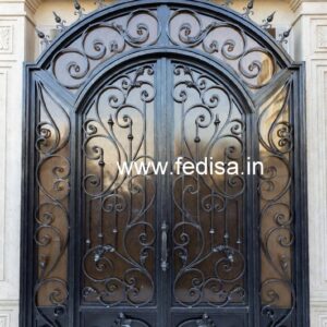 Stylish Exterior Grill Gate Design for Elegant Entrances No-1703