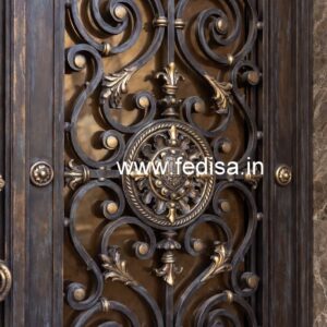 Elegant Iron Grill Gate Design for Contemporary Homes No-1721