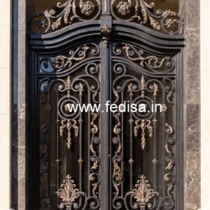 Stylish Gate Grill Design for Contemporary House Fronts No-1802