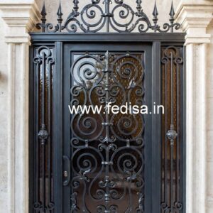 Elegant Steel Gate Grill Design for Main Entrance No-1804