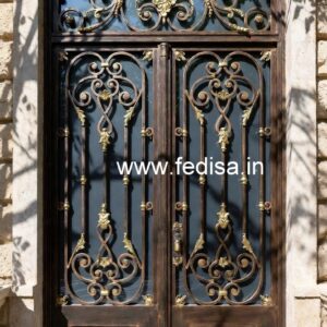 Front Entry Gate Grill Design for Contemporary Villas No-1843