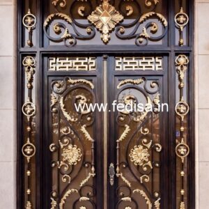 Elegant Home Gate Grill Design with Artistic Look ? No. 1844