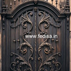 Grand Entrance Gate Grill Design for Luxury Villas No-1848