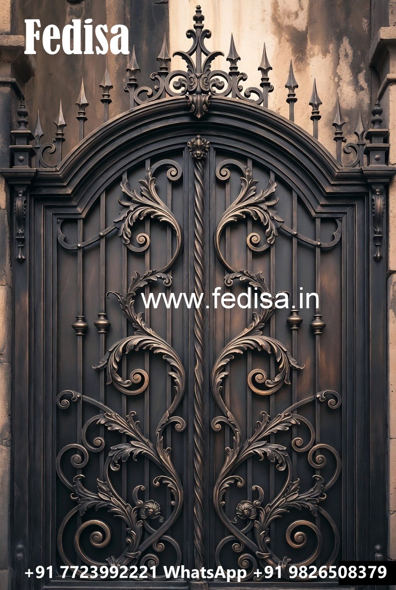 Grand Entrance Gate Grill Design for Luxury Villas No-1848