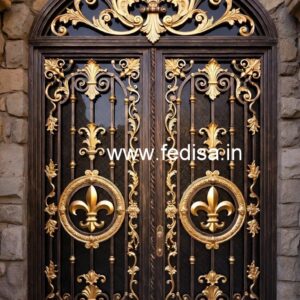Stylish Iron Gate Grill Design with Modern Appeal No-1870