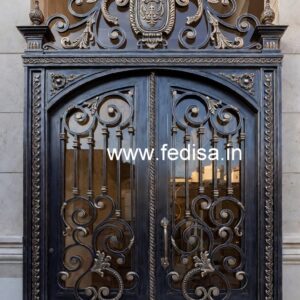 Heavy Iron Gate Grill Design for Luxury Homes No-1872