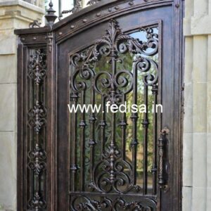 Minimal Steel Gate Grill Design for Elegant Homes No-1893