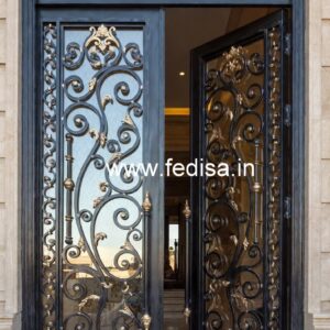 Elegant Front Gate Grill Design with Stylish Pattern No-1900