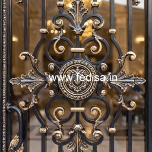 Artistic Main Gate Grill Design for Contemporary Houses No-1905