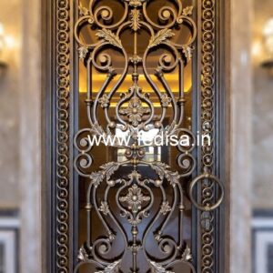 Beautiful Gate Grill Design for Modern Villa Exterior No. 1908