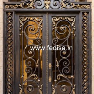 Unique Steel Gate Grill Design with Artistic Touch No-1913