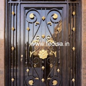 Stylish Main Gate Grill Design with Modern Patterns No-1916