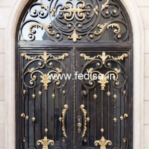 Elegant Black Gate Grill Design for House Entrance No-1925