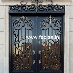Modern Entrance Gate Grill Design with Elegant Pattern No-1950