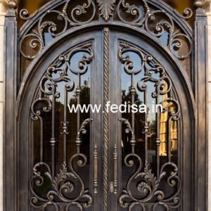 Elegant Main Gate Grill Design for Luxury Residences No-1953