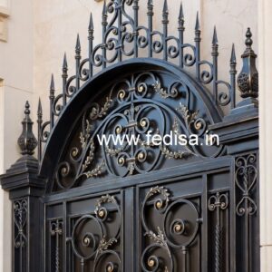 Elegant Steel Entrance Grill Gate Design No-1984