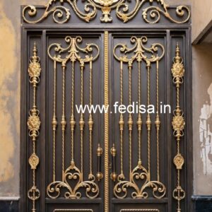 Royal Steel Gate Grill Design for Luxury Homes No-2001