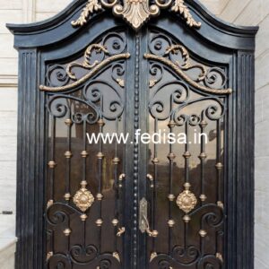 Stylish Black Steel Gate Grill Design for Homes No-2013