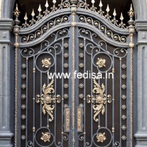 Elegant Fancy Steel Gate Grill Design No-2087