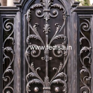 Front Elevation Gate Grill Design for Elegant Homes No-2131