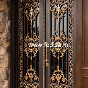 Elegant Villa Gate Grill Design with Luxury Finish No-2155
