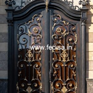 Custom Steel Gate Grill Design for Modern Homes No-2156