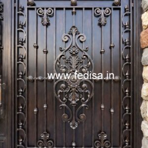 Heavy Iron Gate Grill Design for Luxury Homes No-2172