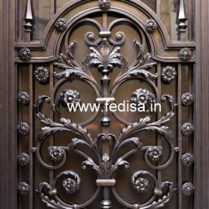 Front House Gate Grill Design with Elegant Pattern No-2173