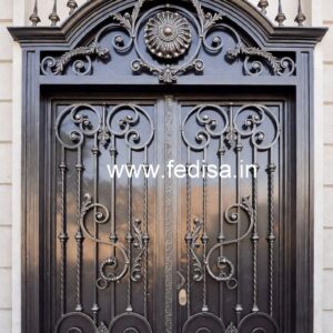 Stylish Front Entry Gate Grill Design for Homes No-2182