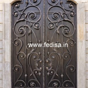 Fancy Metal Gate Grill Design for Modern Villas No-2183