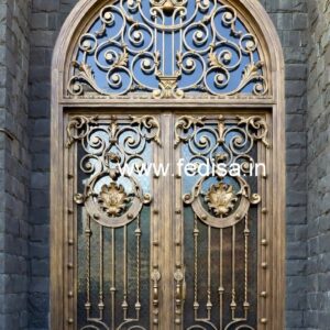 Elegant Front Gate Grill Design with Stylish Pattern No-2200