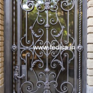 Unique Steel Gate Grill Design with Artistic Touch No-2213