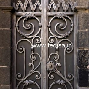 Royal Front Gate Grill Design for Contemporary Villas No-2219