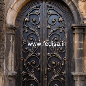Elegant Black Gate Grill Design for House Entrance No-2225