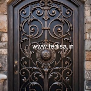 Unique Entrance Gate Grill Design for Contemporary Homes No-2234