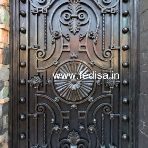 Modern Entrance Gate Grill Design with Elegant Pattern No-2250