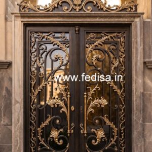 Contemporary Iron Grill Gate Design for Villas No-2255
