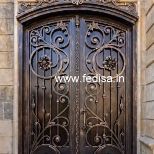 Attractive Modern Gate Grill Design with Geometric Style No-2256