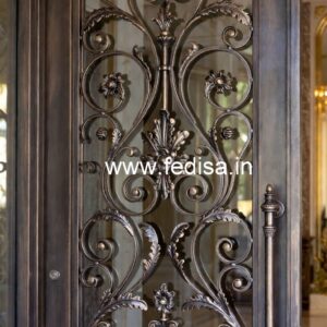 Stylish Iron Entrance Gate Grill Design Inspiration No-2267