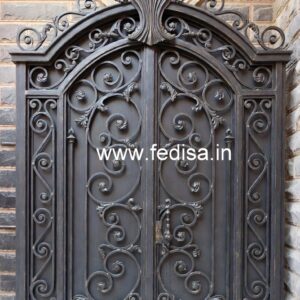 Fancy Exterior Gate Grill Design for Elegant Villas No-2281