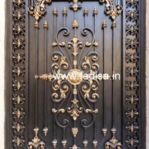 Elegant Steel Entrance Grill Gate Design No-2284