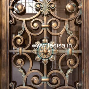 Contemporary Front Gate Grill Design with Elegant Finish No-2296